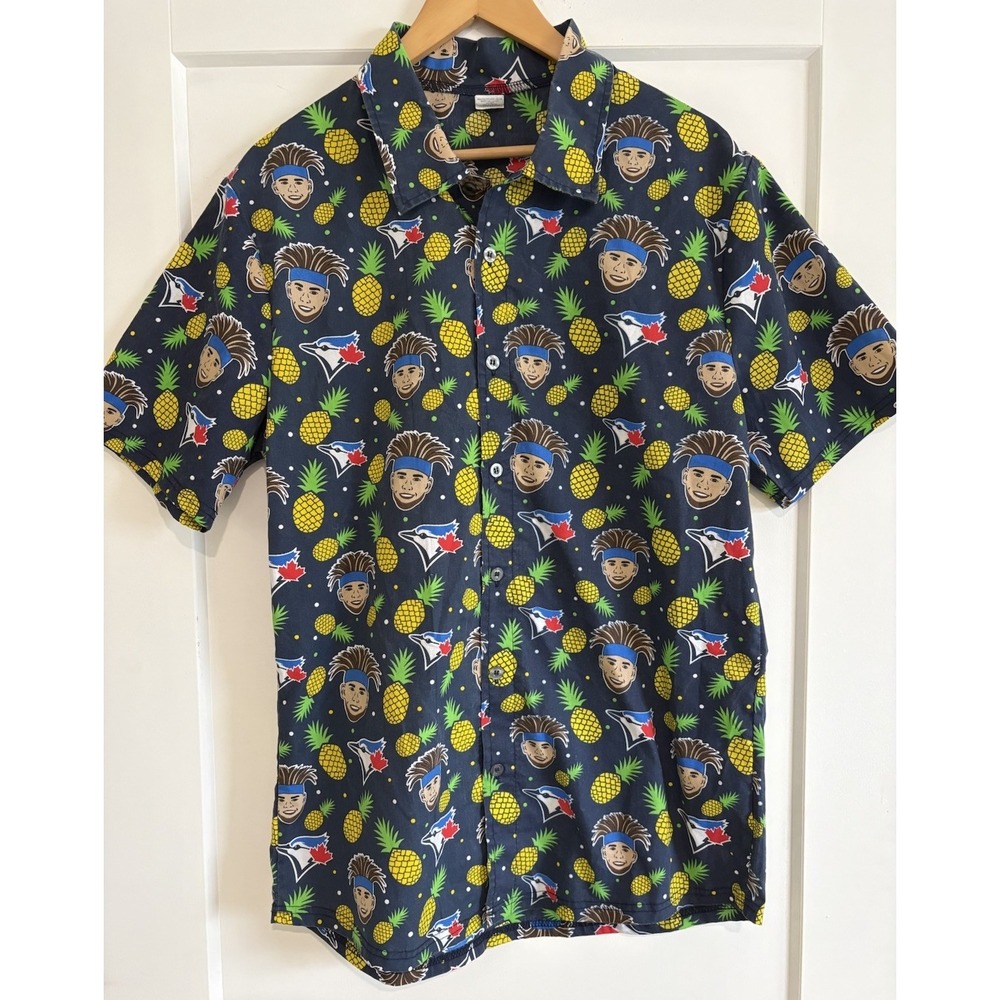Toronto Blue Jays Pina Power Hawaiian Shirt Lourdes Gurriel Jr SGA Men's XL RARE